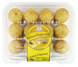 24ct Lemon Poppyseed Mini Muffins