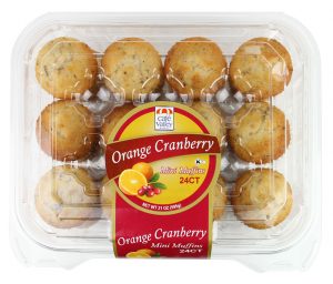 24ct Orange Cranberry Mini Muffins