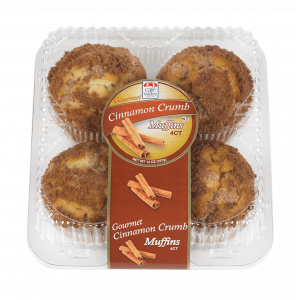 4ct Gourmet Cinnamon Crumb Muffins