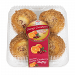 4ct Gourmet Orange Cranberry Muffins (Holiday Sept-Dec)