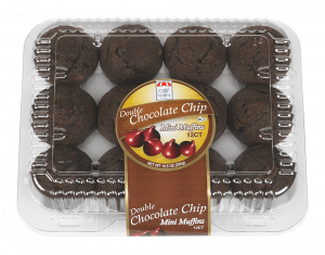 12ct Double Chocolate Chip Mini Muffins