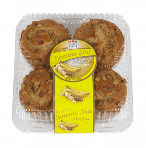 4ct Gourmet Banana Nut Muffin