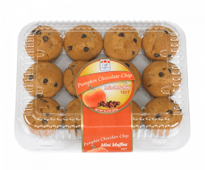 12ct Pumpkin Choc Chip Mini Muffins (Holiday Sept – Dec)